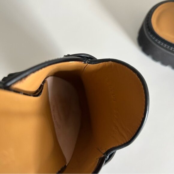 GUCCI Sylke horsebit-detailed glossed-leather mules Black Size 39.5 - Picture 9 of 10